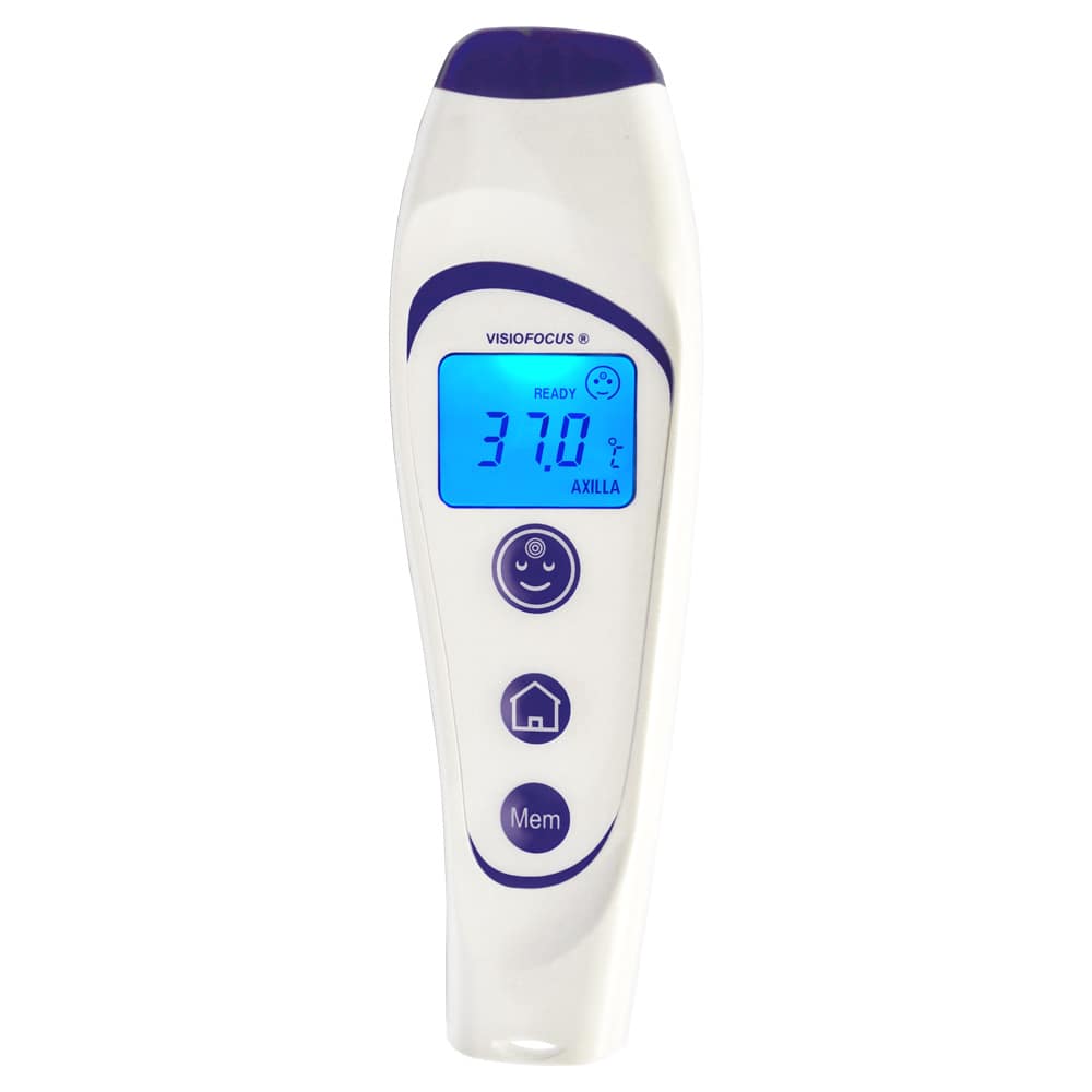 VisioFocus Infrarot-Thermometer - Berührungslose Fiebermessung, hygienisch und schnell - Med-Praxisbedarf