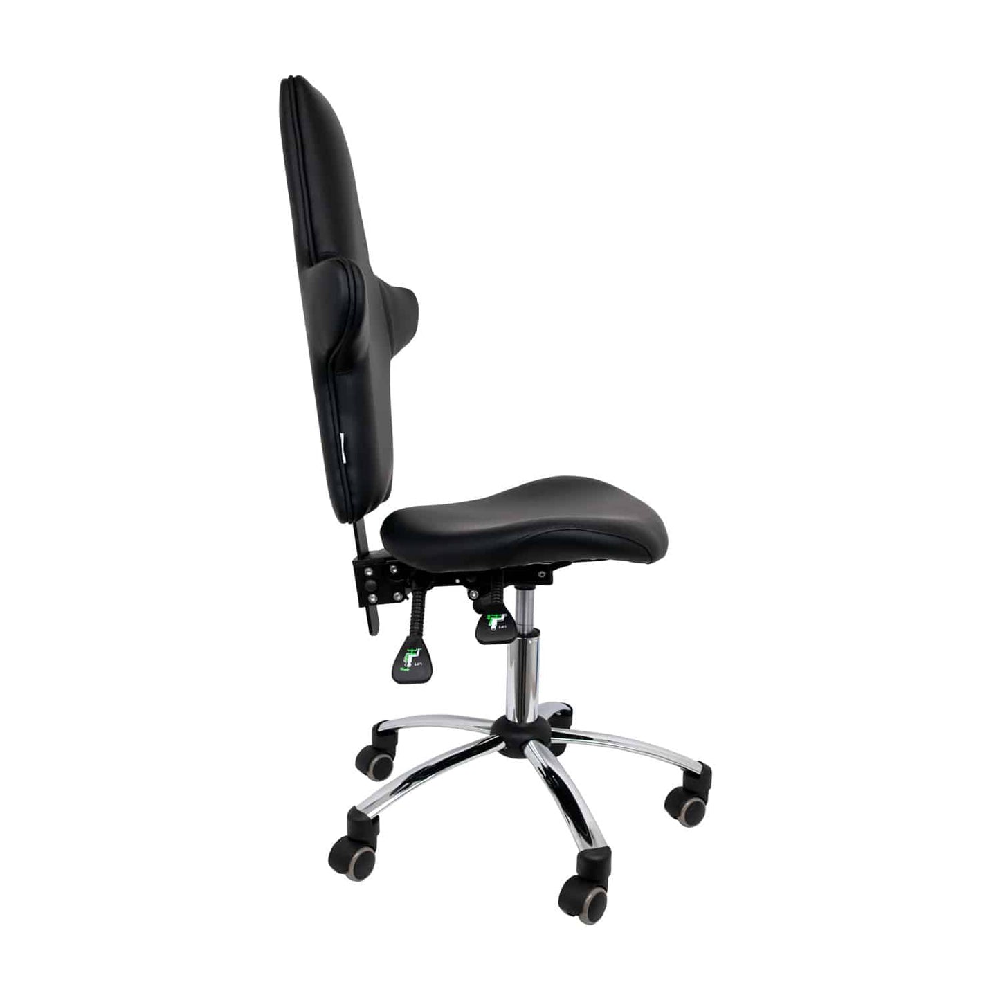 Drehstuhl mit hohem Rücken medizinisch - ergonomischer Stuhl für Praxis und Klinik - Med-Praxisbedarf