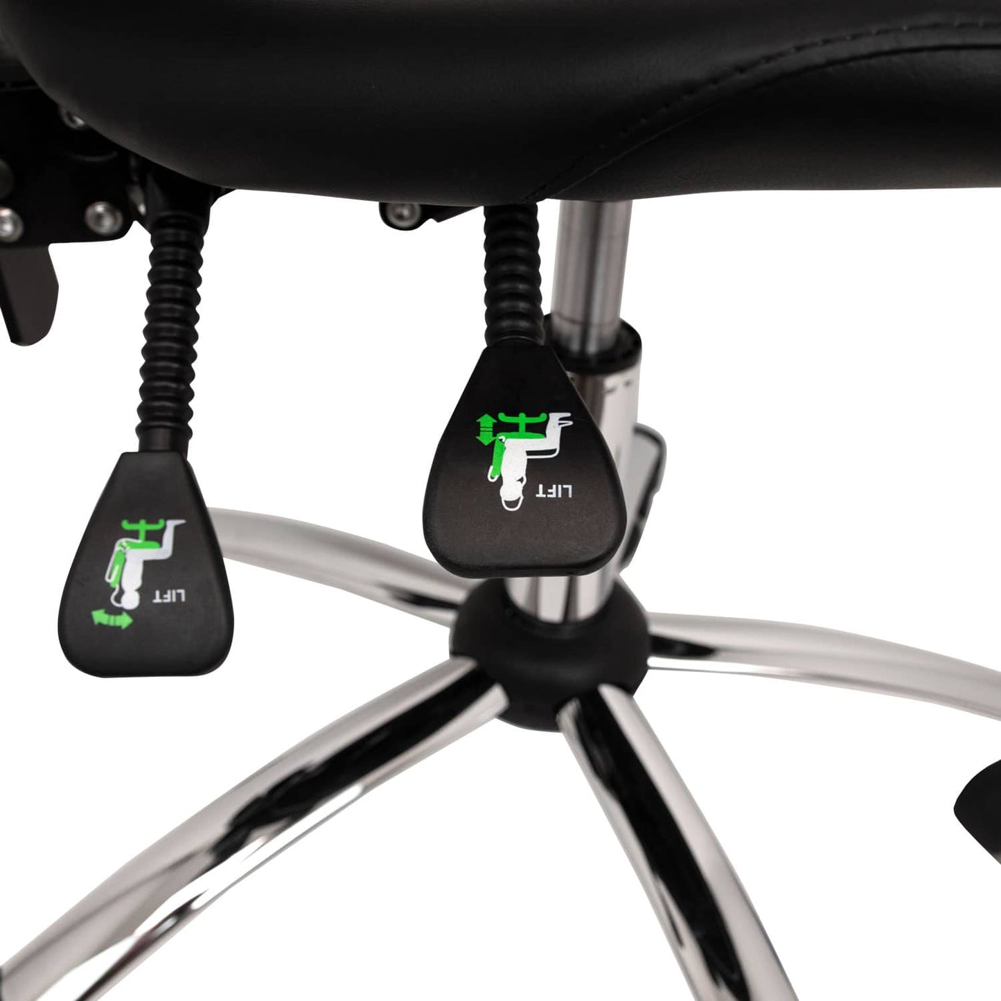 Teqler Drehstuhl mit hoher Rückenstütze - ergonomischer Stuhl für den Praxisbedarf - Med-Praxisbedarf