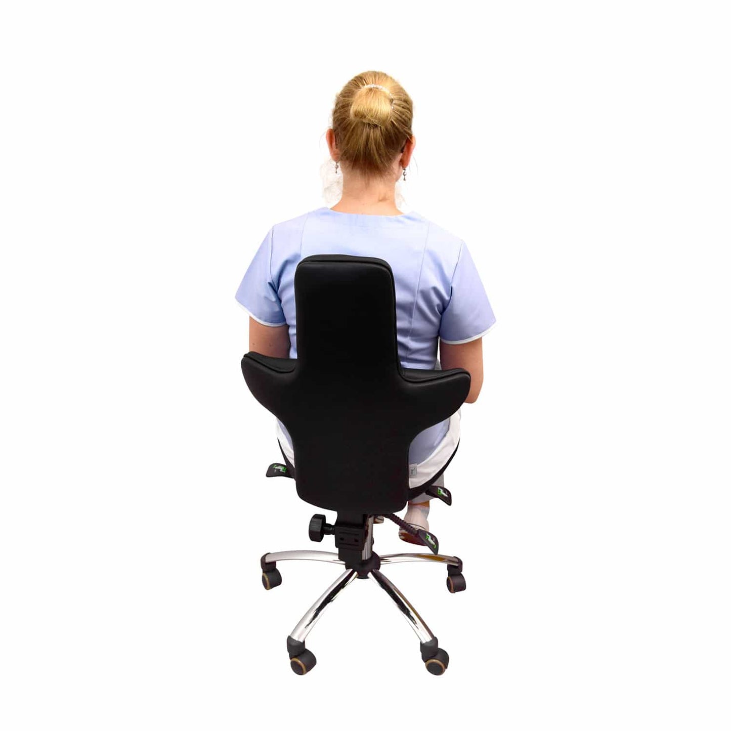 Ergonomischer Drehstuhl mit hoher Lehne - von Teqler für medizinische Einrichtungen - Med-Praxisbedarf