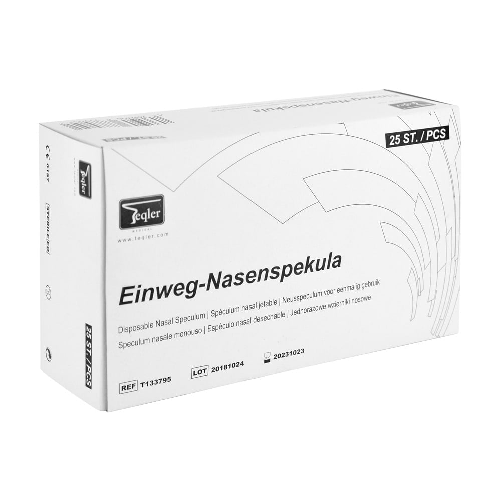 Einmal-Spekulum für die Nase - 25 Stück im Paket, für sichere HNO-Diagnostik - Med-Praxisbedarf