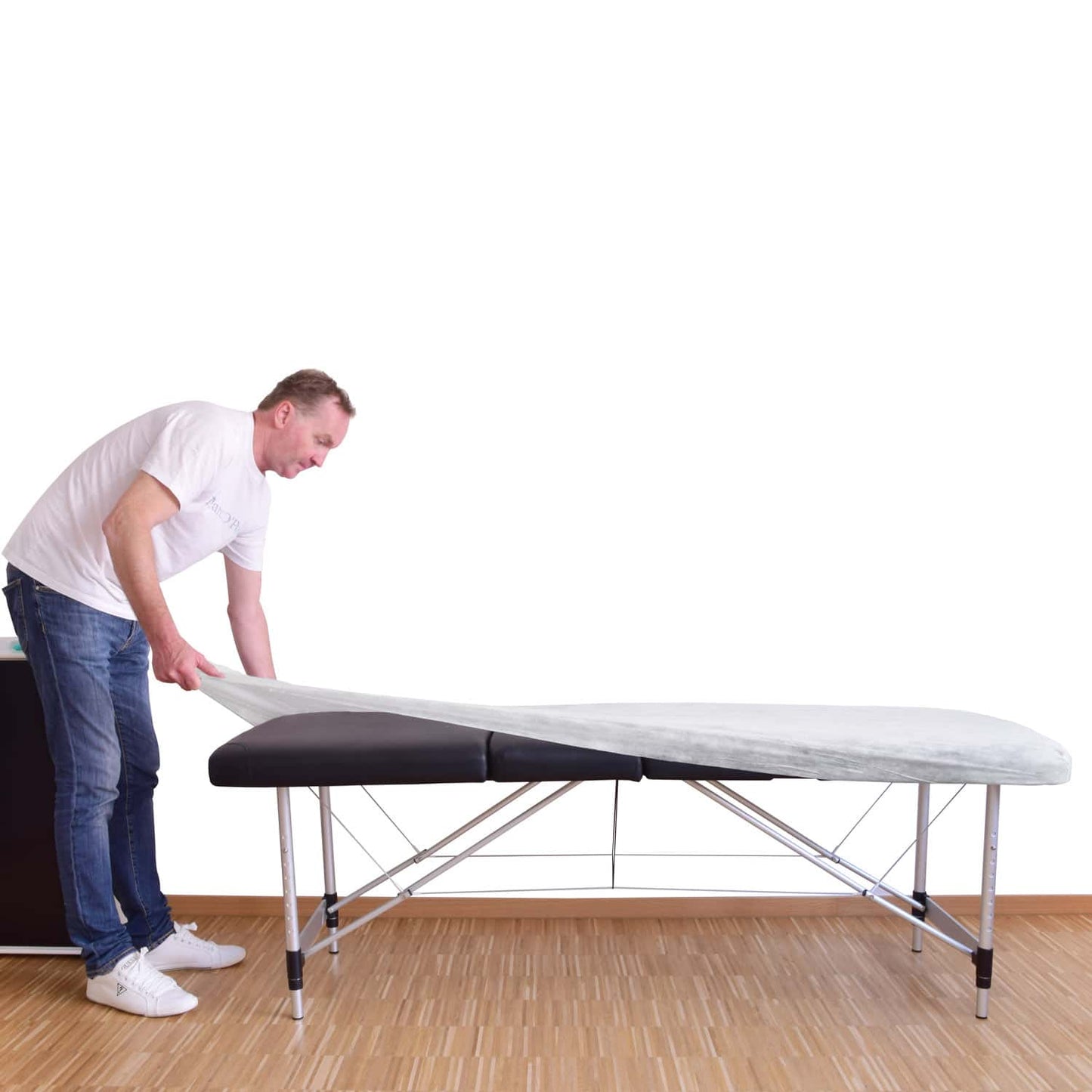 Hygiene Spannbezug Einmal 190 x 70 cm - schützt Massage- und Behandlungsliegen - Med-Praxisbedarf