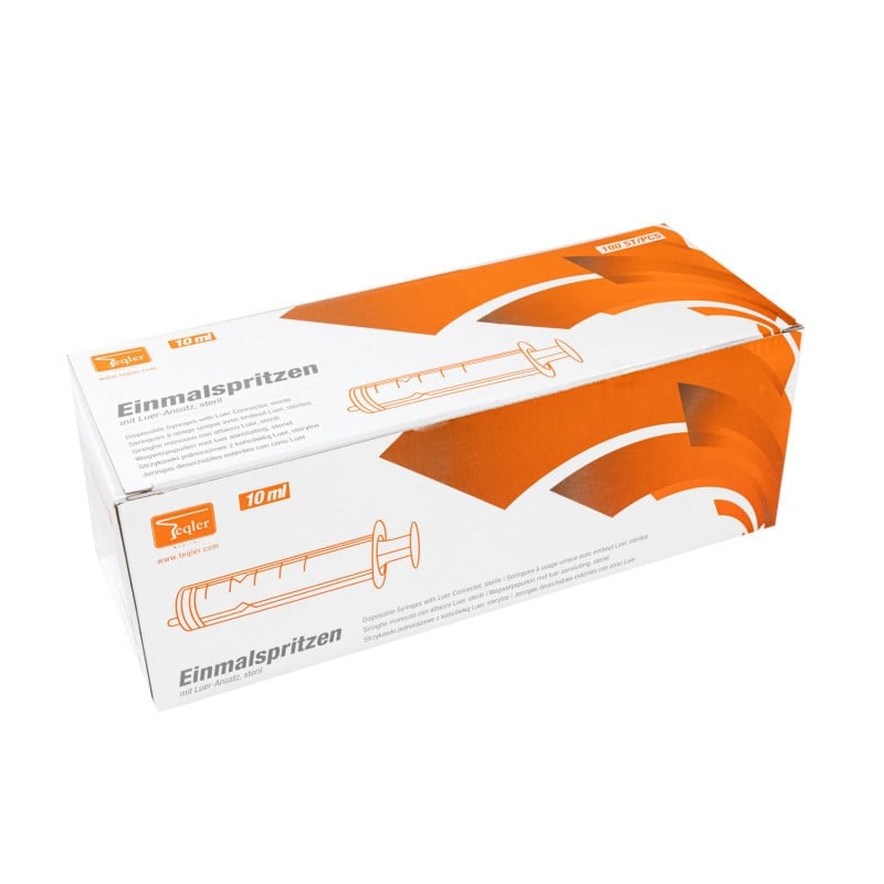 Medizinische Einmalspritze 20ml - mit Luer-Ansatz für präzise Dosierungen, einzeln verpackt - Med-Praxisbedarf