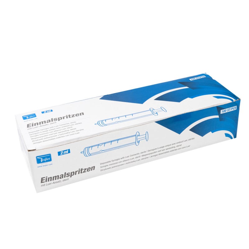 Einmalspritze mit Luer-Ansatz 1ml - wirtschaftliche Standardspritze für Arztpraxen und Kliniken - Med-Praxisbedarf