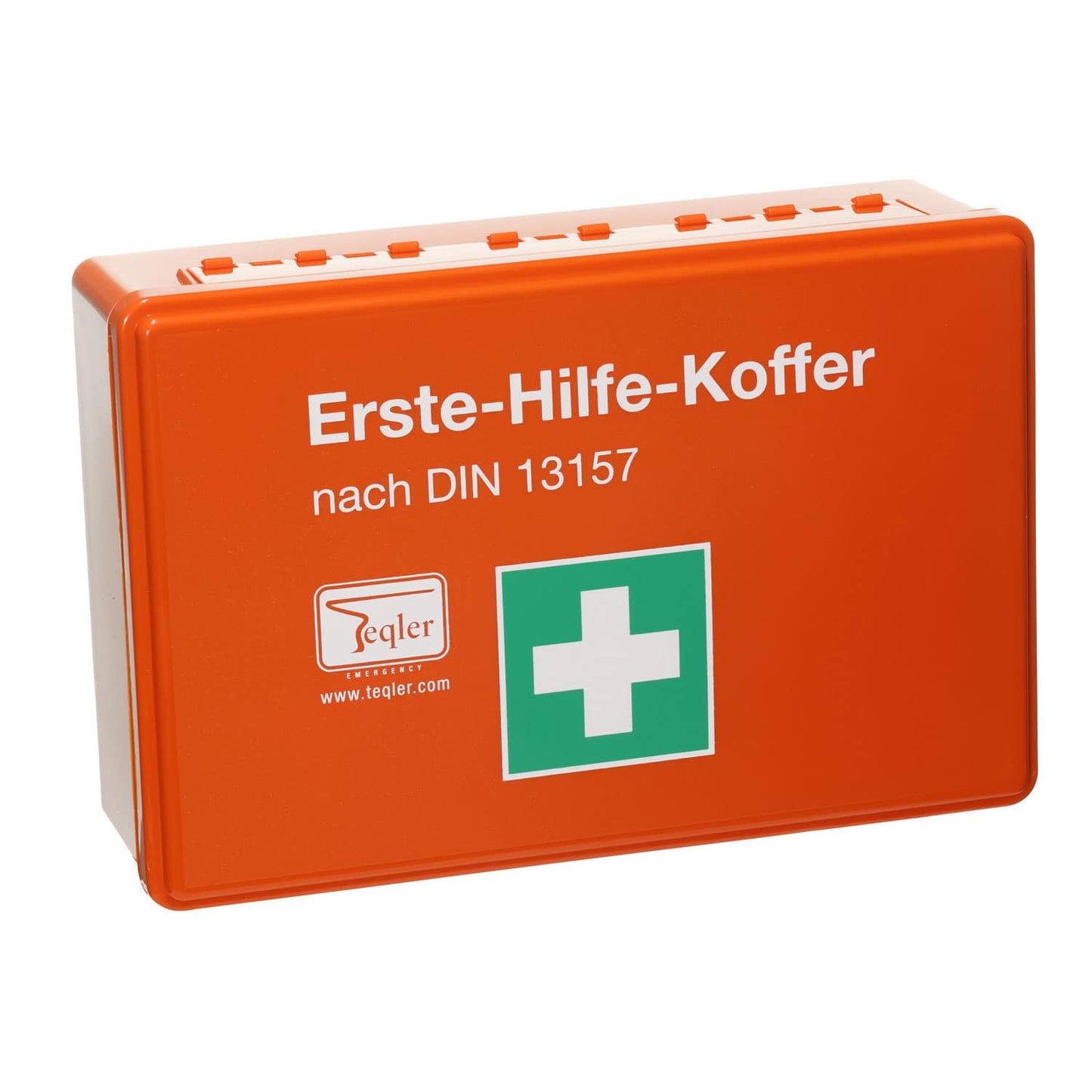 Erste-Hilfe-Kasten DIN 13157 rot - betrieblicher Verbandkasten mit Wandhalterung - Med-Praxisbedarf