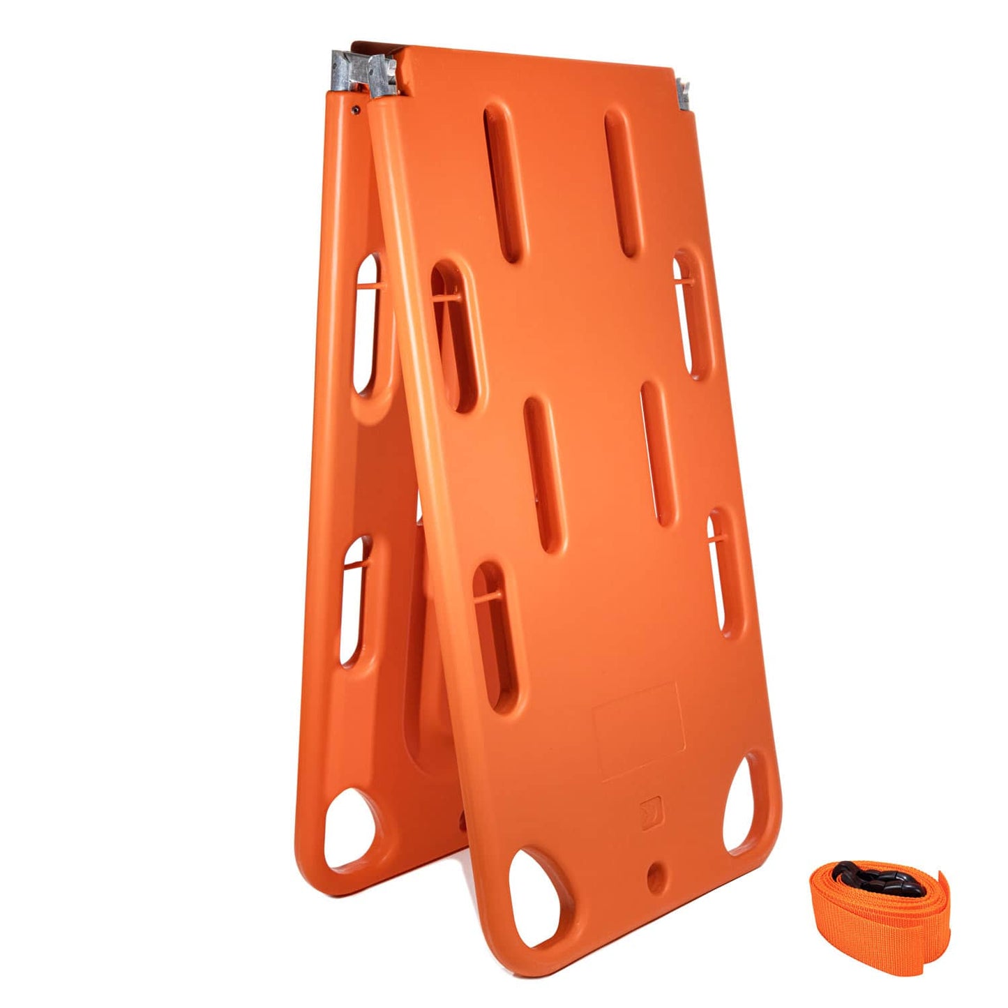 Rettungsboard Spine-Board aufgeklappt - stabile Liegefläche für Verletzte - Med-Praxisbedarf