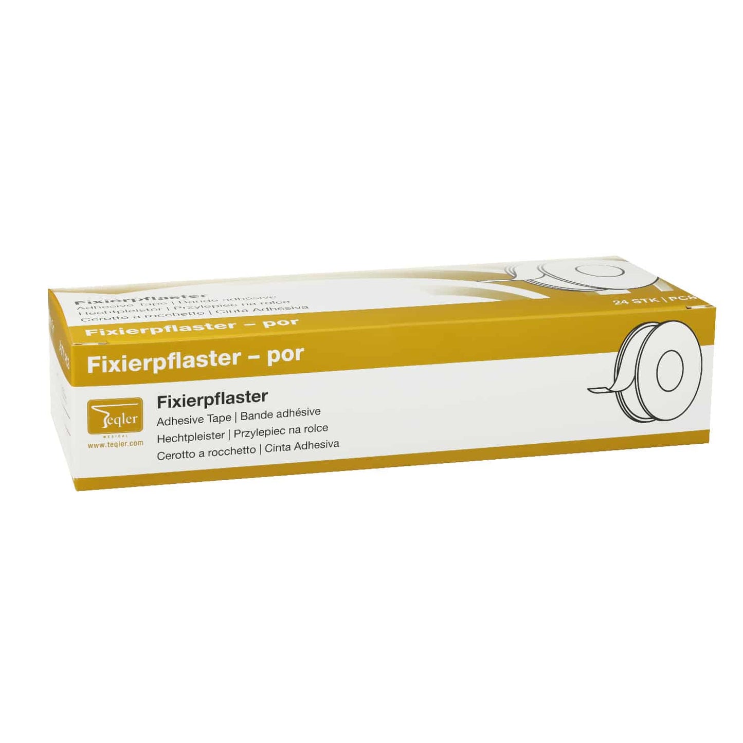 Fixierpflaster Por 5 Meter Rolle - Kunststoffspule zur einfachen Abwicklung - Med-Praxisbedarf