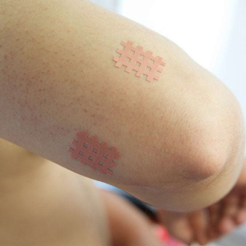 Medizinisches Gittertape blau - Für kinesiologische Tape-Anwendungen in der Schmerzbehandlung - Med-Praxisbedarf