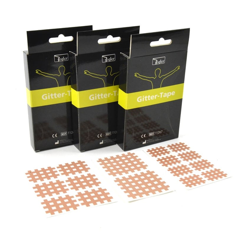 TCM Gittertape beige - Für alternative Behandlungsmethoden und Akupunkturpunkte - Med-Praxisbedarf