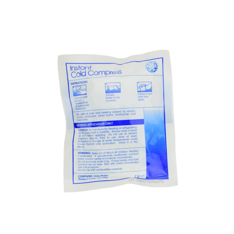 Kühlkompresse für den Einmalgebrauch von Teqler - Größe 23x18 cm, sterile Einzelverpackung für medizinische Anwendung - Me...