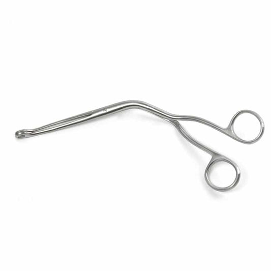 Magill-Zange von Teqler - abgewinkelte Intubations- oder Fremdkörperzange mit angerauten Greifbacken - Med-Praxisbedarf