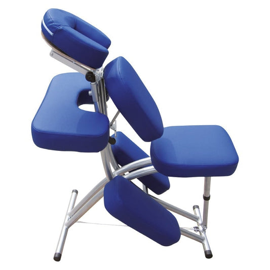 Mobiler Massagestuhl Benoa von Teqler - faltbarer Aluminiumrahmen für Therapie und Praxis - Med-Praxisbedarf