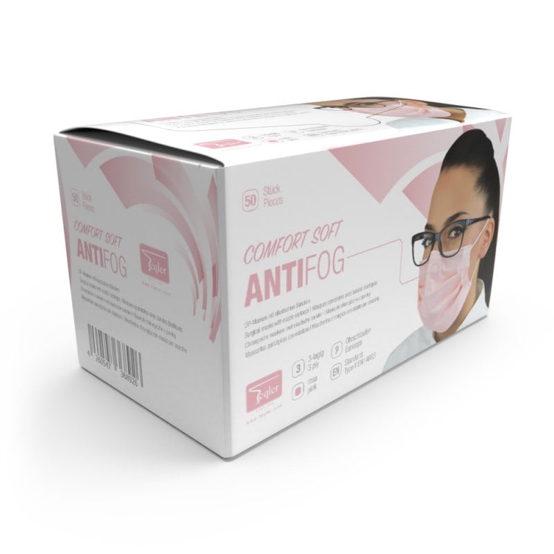 Medizinische Maske für Personal mit Brille - atmungsaktiver SOFT-Mundschutz - Med-Praxisbedarf