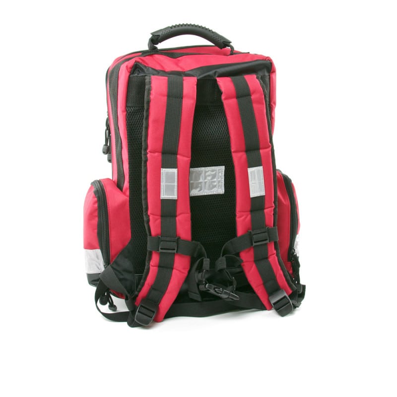 Notfallrucksack Innenaufnahme - organisierte Fächer für Erste-Hilfe-Material und Ausrüstung - Med-Praxisbedarf