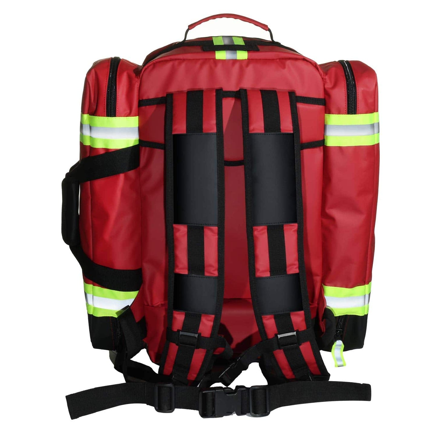 Seitentaschen des Rettungsrucksacks Malmedy - praktische Fächer für Ausrüstung und Werkzeuge - Med-Praxisbedarf