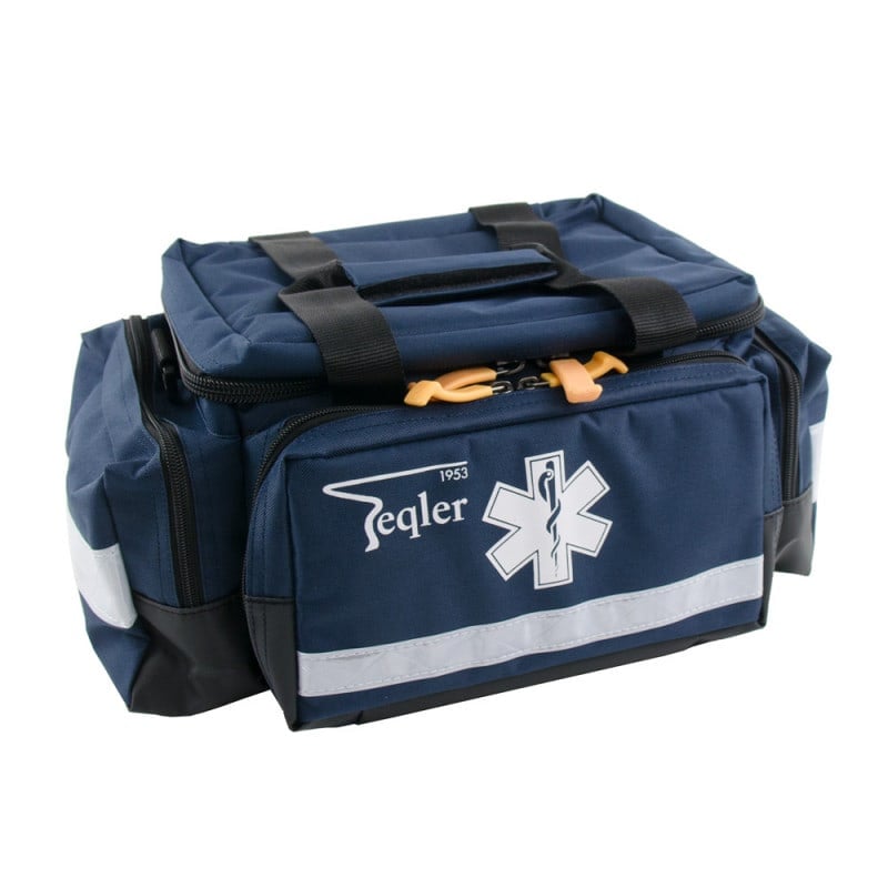 Rettungstasche Lüttich blau von Teqler, wasserabweisende Notfalltasche für First Responder - Med-Praxisbedarf