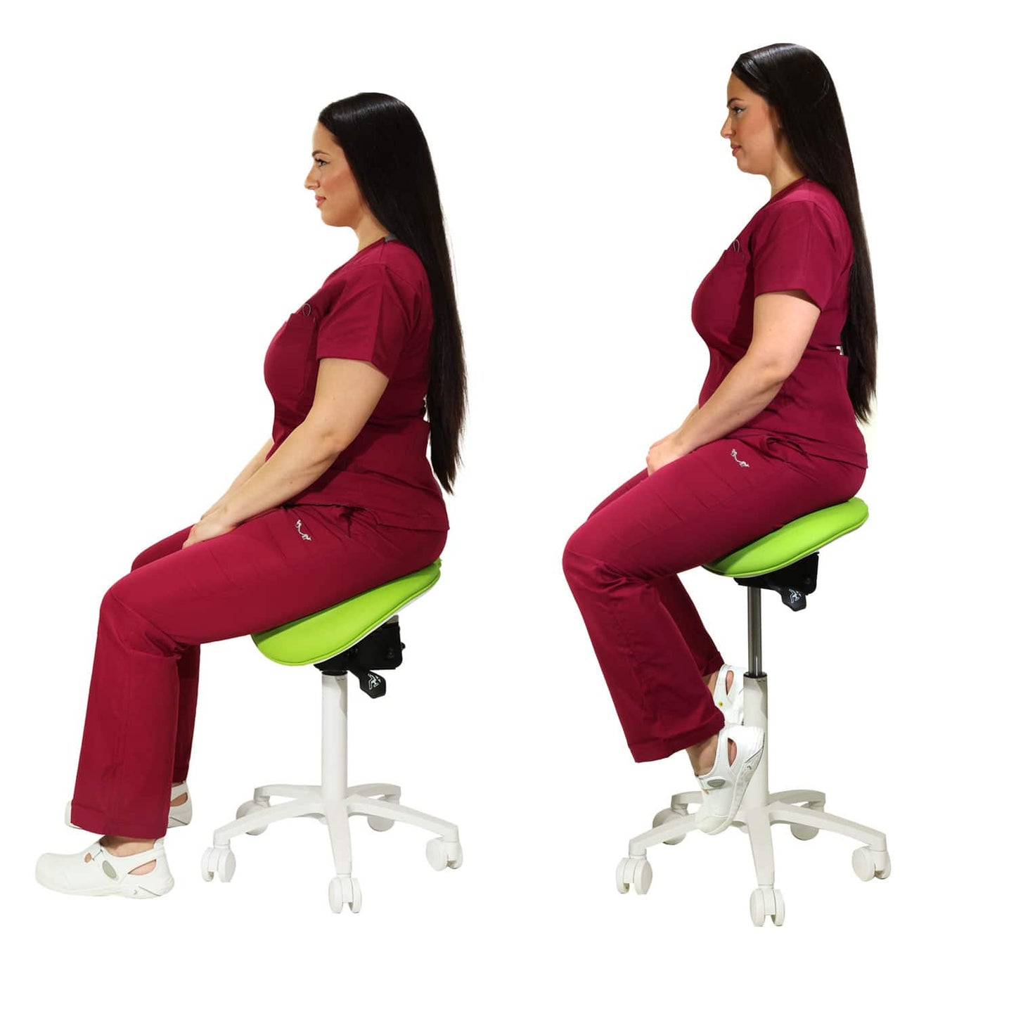 Teqler Sattelhocker - ergonomische Sitzposition für medizinisches Personal - Med-Praxisbedarf