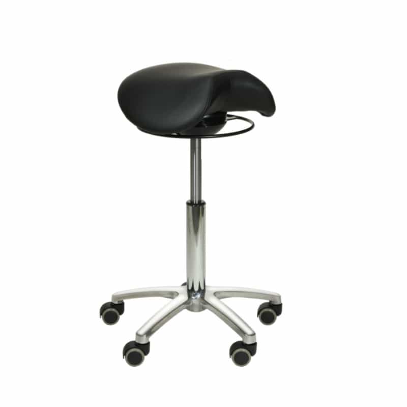 Sattelsitz-Hocker mit Schwing-Mechanismus - ergonomischer Praxishocker, stufenlos höhenverstellbar - Med-Praxisbedarf