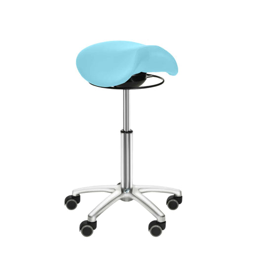 Sattelsitz-Hocker mit Schwing-Mechanismus - stufenlos höhenverstellbarer Praxishocker - Med-Praxisbedarf