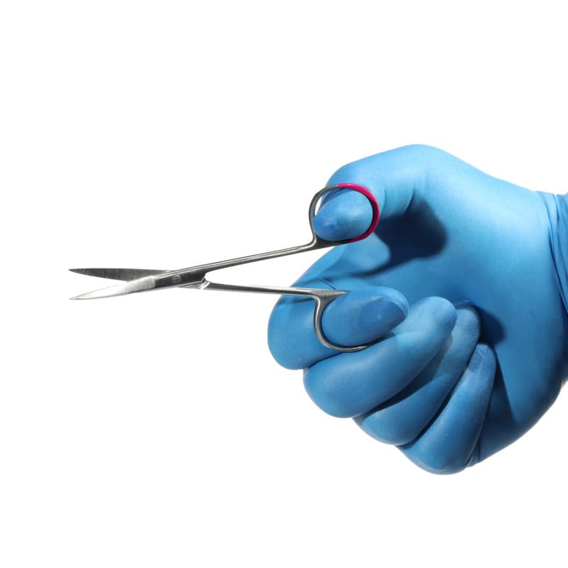 Smart Line Einweg-Irisschere 11 cm Länge - hochwertiges Instrument für präzise Schnittführung - Med-Praxisbedarf