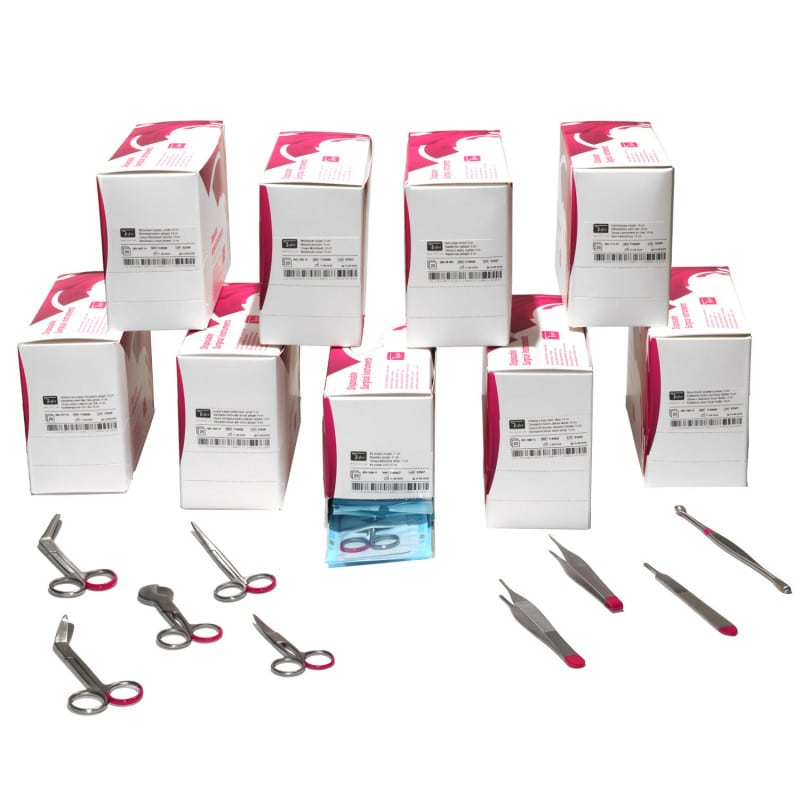 Teqler Irisschere Smart Line 11 cm Länge - Einmalinstrument für Ophthalmologie und Chirurgie - Med-Praxisbedarf