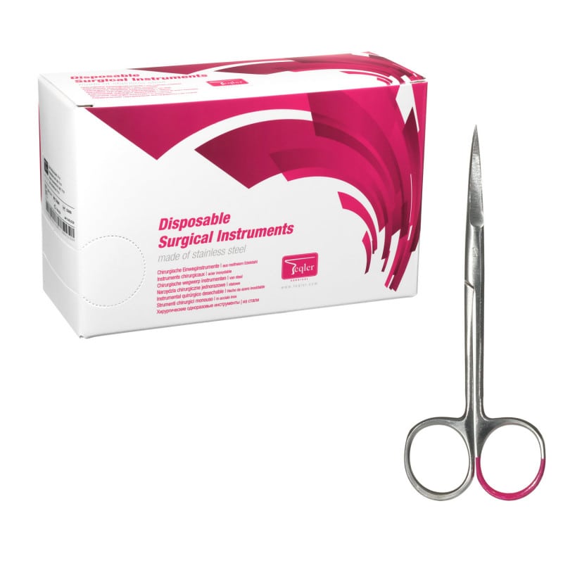 Smart Line Irisschere 11 cm - präzise Einmalschere für medizinische Schnitte, steril - Med-Praxisbedarf