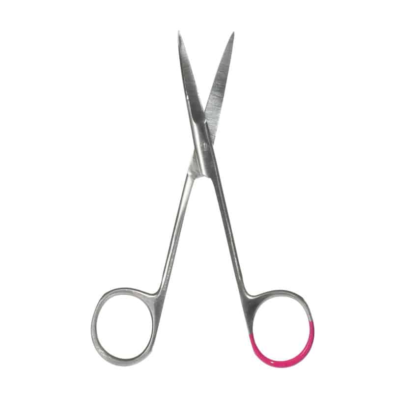 Irisschere 11 cm von Teqler Smart Line - feines Einmalinstrument aus Stahl, gebürstet - Med-Praxisbedarf