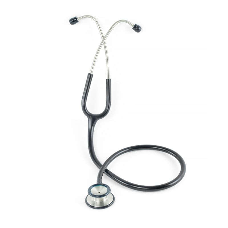 Stethoskop Classic 100 von Teqler - Ergonomische Ohrbügel und langer Schlauch - Med-Praxisbedarf