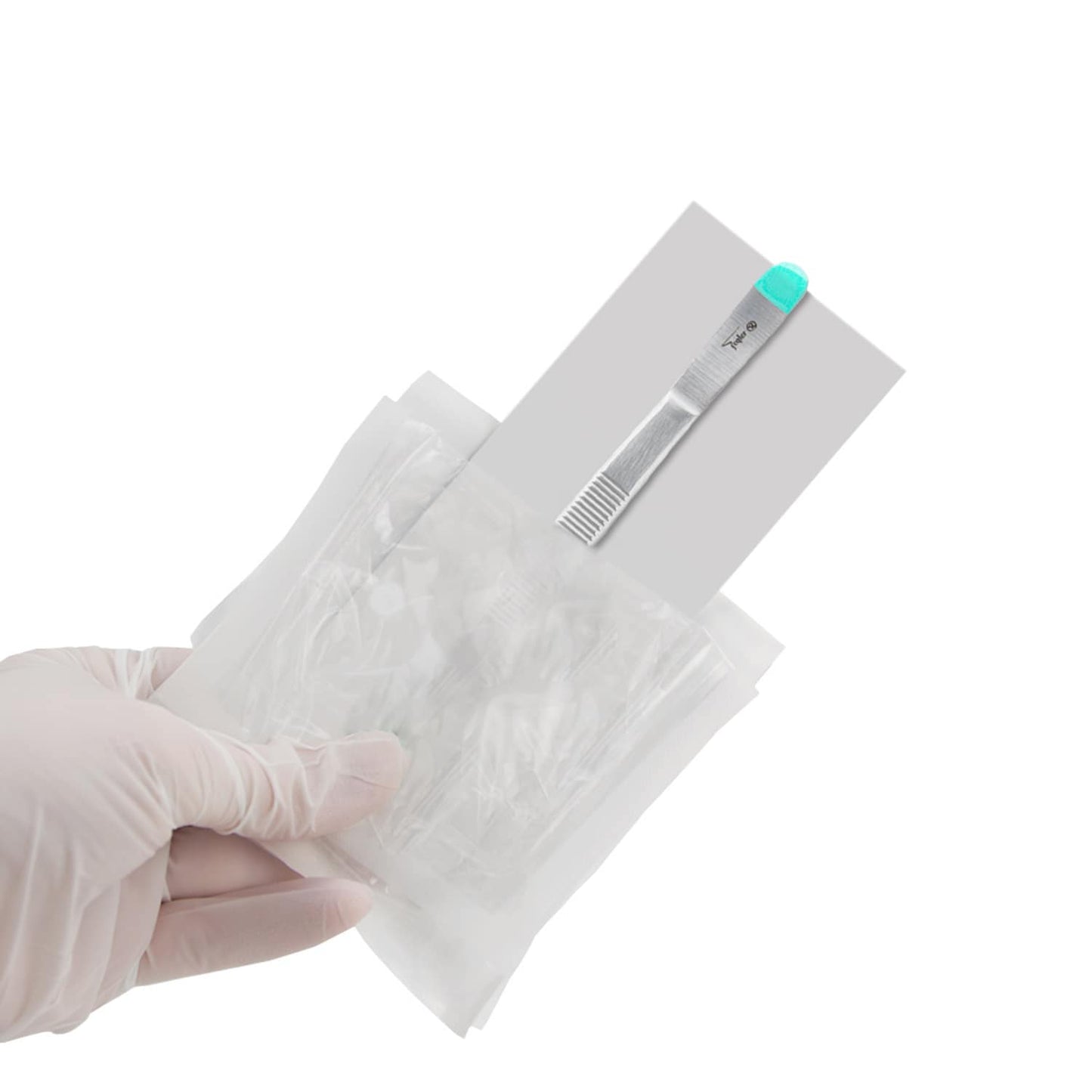 OP Pinzette Adson 12 cm - matte Oberfläche, sterile Einmalpinzette - Med-Praxisbedarf