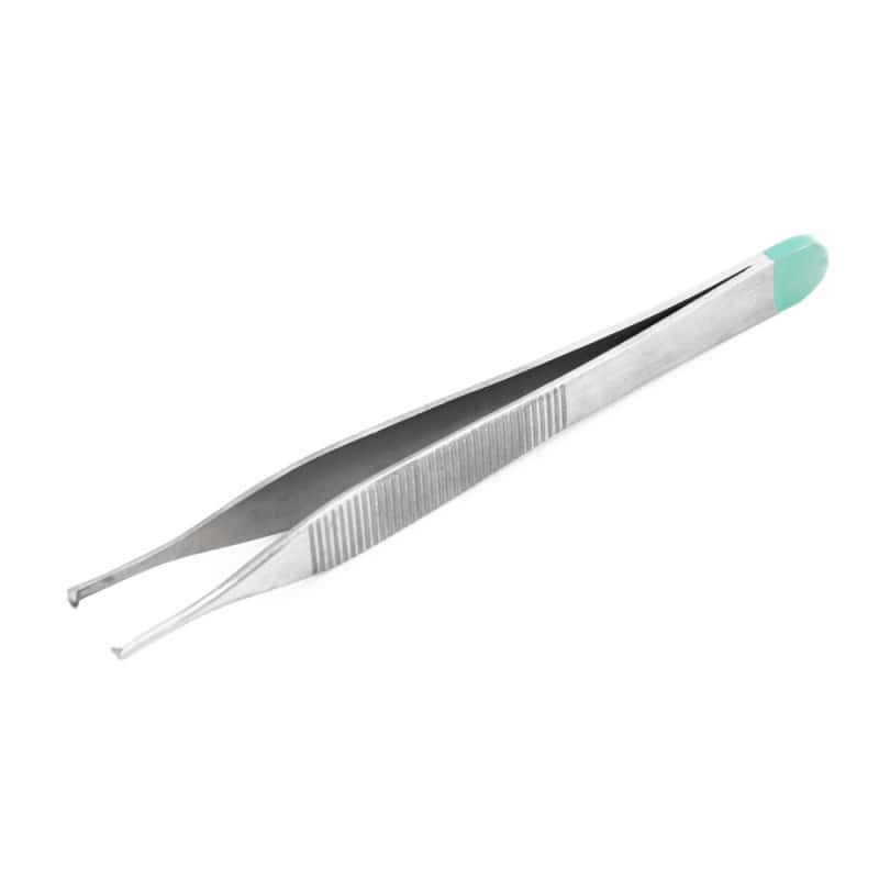 Einmal-Adson-Pinzette 12 cm von Teqler - reduziert Reflektionen im OP-Licht - Med-Praxisbedarf