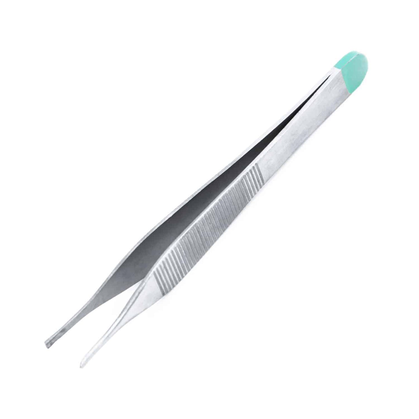 Teqler Adson Pinzette 12 cm - Einmalinstrument aus mattem Stahl für OPs - Med-Praxisbedarf