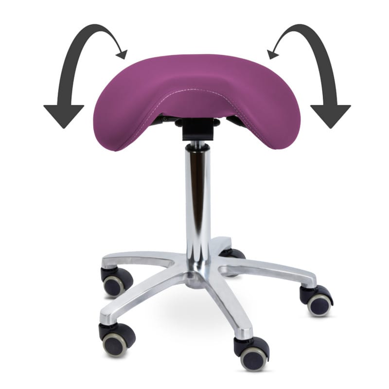 Ergonomischer Sattelhocker Teqler - für gesunde Sitzhaltung in Pflege und Labor - Med-Praxisbedarf