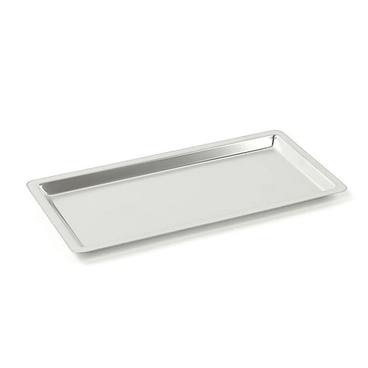 Teqler Edelstahl-Tablett 21x11 cm - für Instrumente und Verbrauchsmaterial, rostfrei - Med-Praxisbedarf