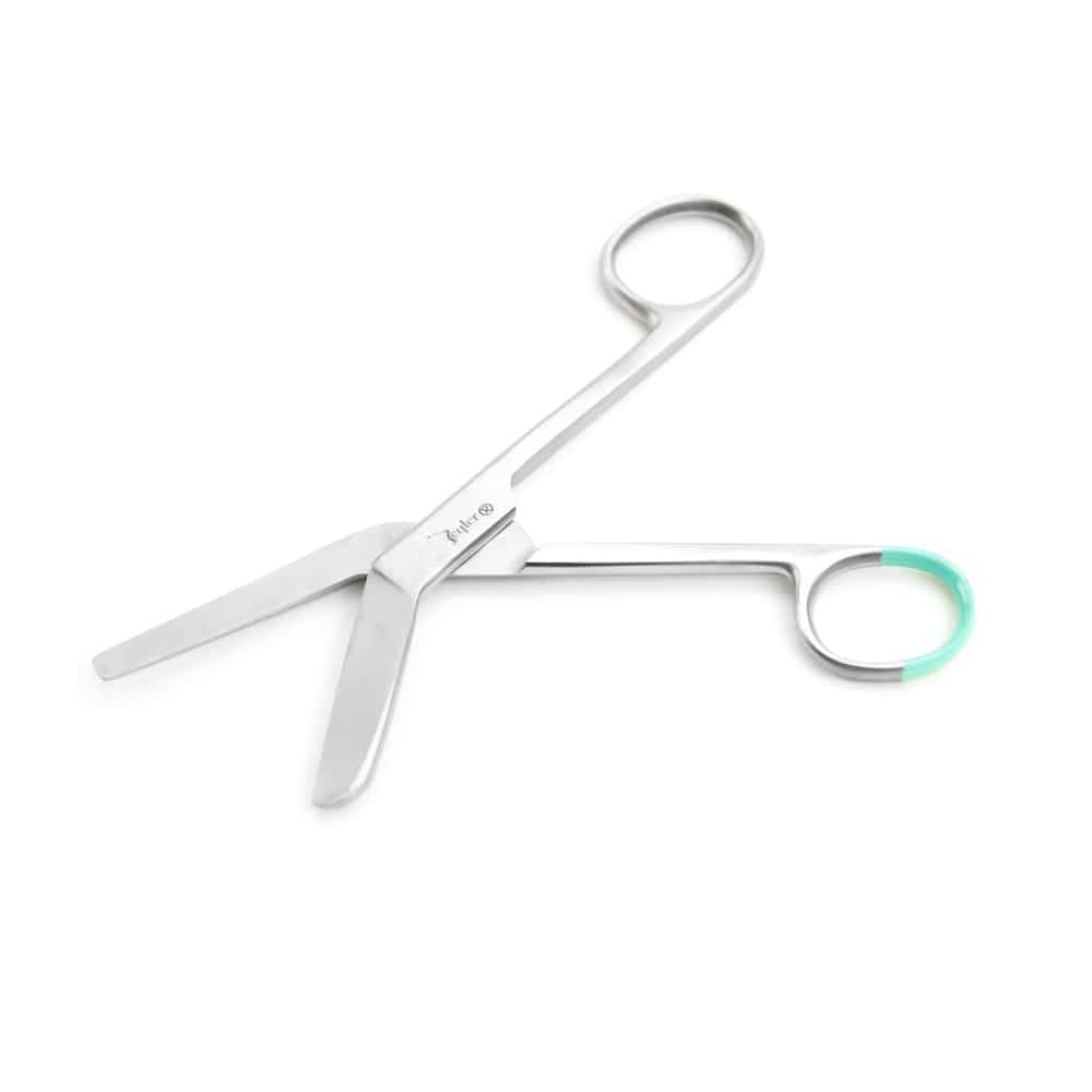 Chirurgische Schere für Dammschnitt - Teqler Episiotomie-Schere mit 14,5cm Länge - Med-Praxisbedarf