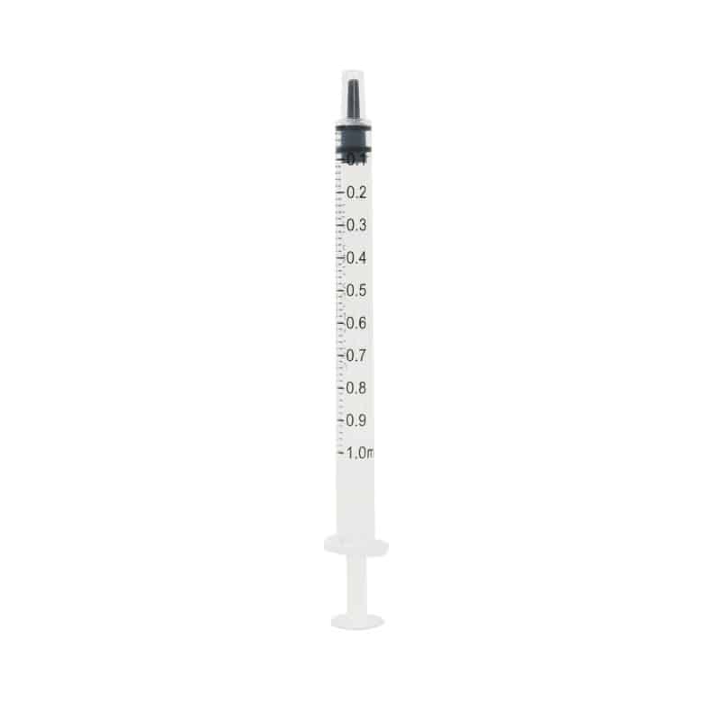 Teqler Feindosierspritzen - Einmalspritzen mit feiner 0,1ml Skala für Tuberkulin-Tests - Med-Praxisbedarf