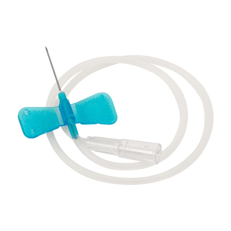 Teqler Flügelkanüle Butterfly-Kanüle für Venenpunktion - Infusionen und Medikamentengabe - Med-Praxisbedarf