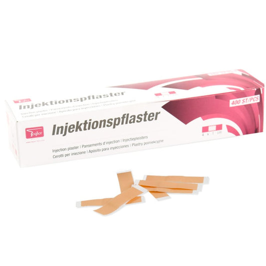 Teqler Injektionspflaster Verpackung - sterile Wundauflage nach Blutentnahme oder Infusion - Med-Praxisbedarf
