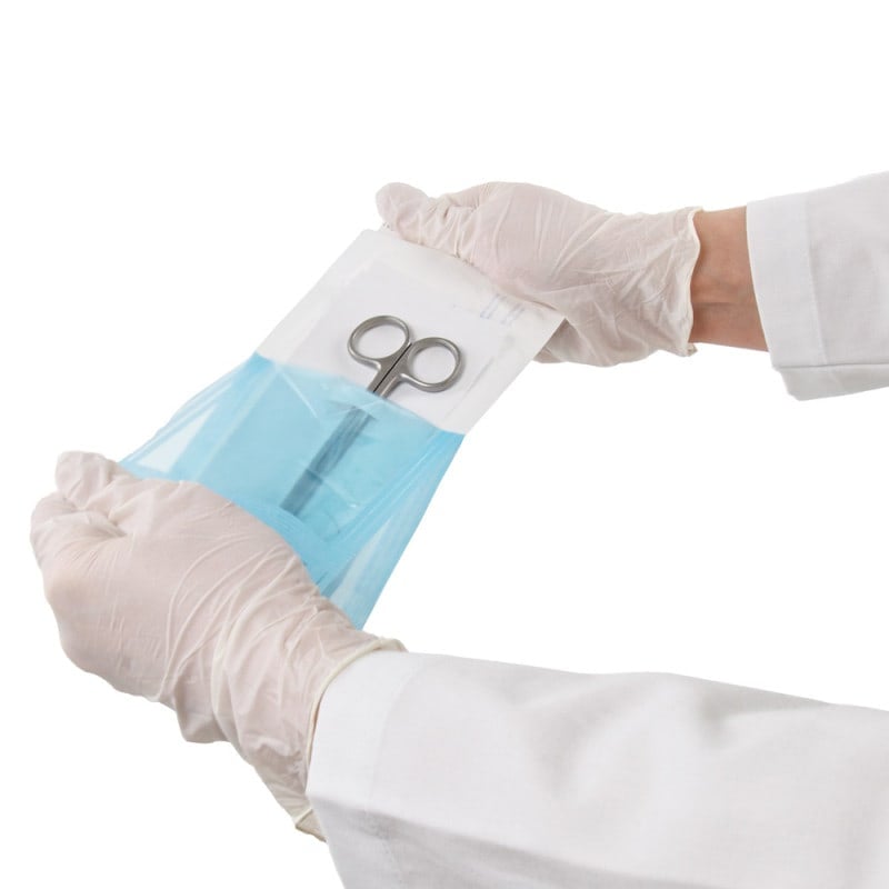 Teqler Irisschere Einmalprodukt steril verpackt - für Arztpraxen und Kliniken - Med-Praxisbedarf