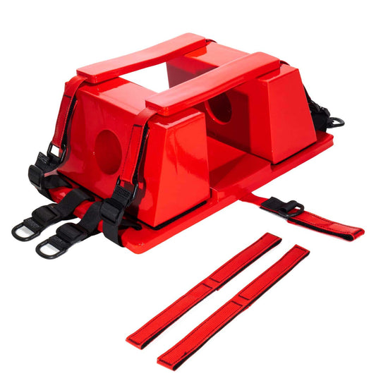 Teqler Kopffixierset für Spineboard - Kopf- und Halswirbelsäulen-Immobilisation, verstellbar - Med-Praxisbedarf