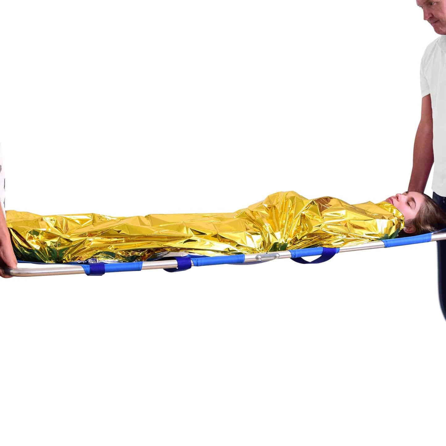 Notfall-Rettungsdecke Teqler - wärmeisolierende Folie in Silber/Gold - Med-Praxisbedarf