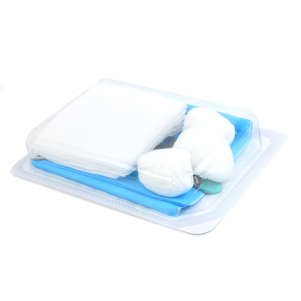 Teqler Wundset A geöffnet - hygienische Wundversorgung für kleinere bis mittlere Wunden - Med-Praxisbedarf