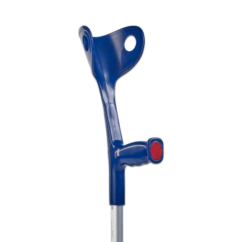 Unterarm-Gehstützen von Teqler - 9-fache Höhenverstellung 70-93 cm, Aluminium - Med-Praxisbedarf
