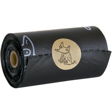 TSP Bio Hundekotbeutel Comfort - schwarz, 23x33 cm, nachhaltige Praxisausstattung - Med-Praxisbedarf