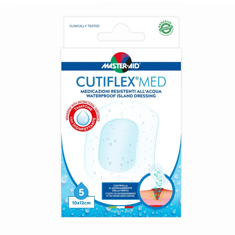 CUTIFLEX MED Duschpflaster wasserfester Wundverband - für chirurgische Wunden, wasserabweisend - Med-Praxisbedarf