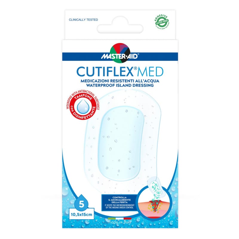CUTIFLEX MED Duschpflaster Verband - transparent, hautverträglich, zum Duschen geeignet - Med-Praxisbedarf