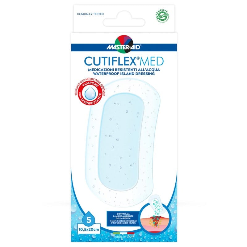 CUTIFLEX MED Pflaster großflächig - atmungsaktiv, flexibler Wundschutz für Schnittwunden - Med-Praxisbedarf