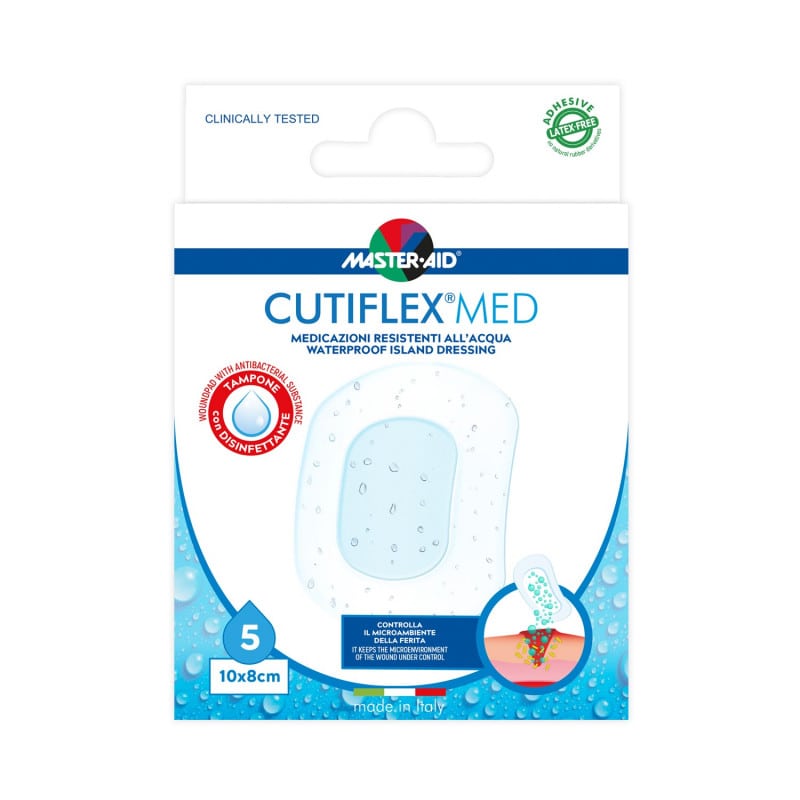 CUTIFLEX MED Duschpflaster Anwendung - hautschonende Abziehkanten, einfach zu handhaben - Med-Praxisbedarf