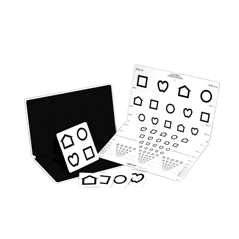 LEA Falttafel-Symbole für Fernvisus bei Kindern - Visusbereich 0,125 bis 2,50 - Med-Praxisbedarf