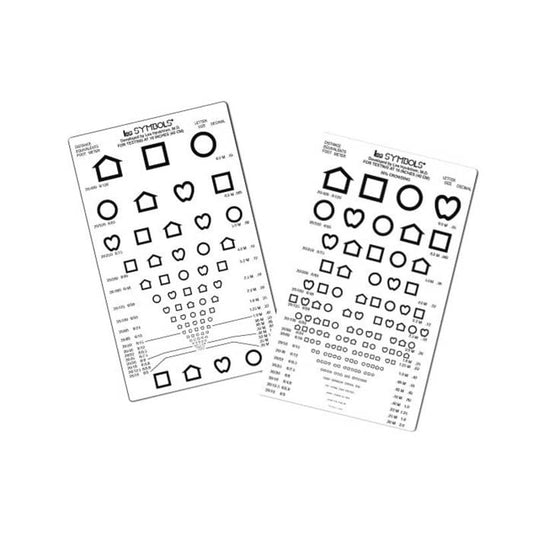 Nahtest LEA Symbole im Taschenformat - Visustest von 0,05 bis 2,0, handliches Format - Med-Praxisbedarf