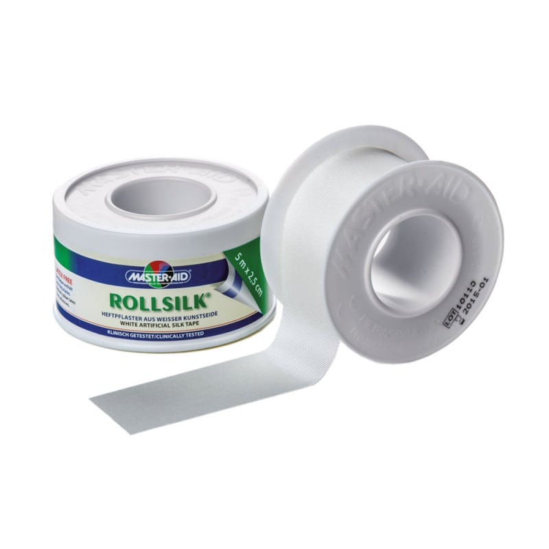 ROLLSILK Rollenpflaster latexfrei - Fixierpflaster für empfindliche Haut, von Trusetal - Med-Praxisbedarf